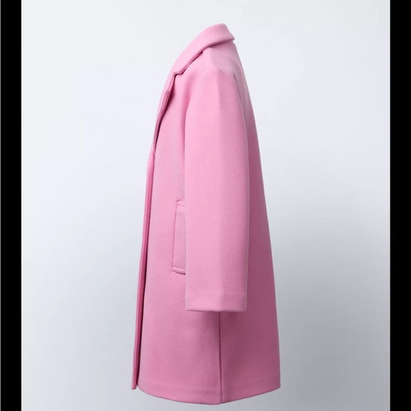 Zara Pink Kids Coat - Picture 4 of 4